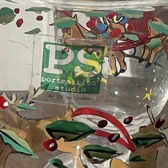 Portmerion Studio “An X-mas Story” Iced Tea Goblets Set of 4 - Picture 6 of 6